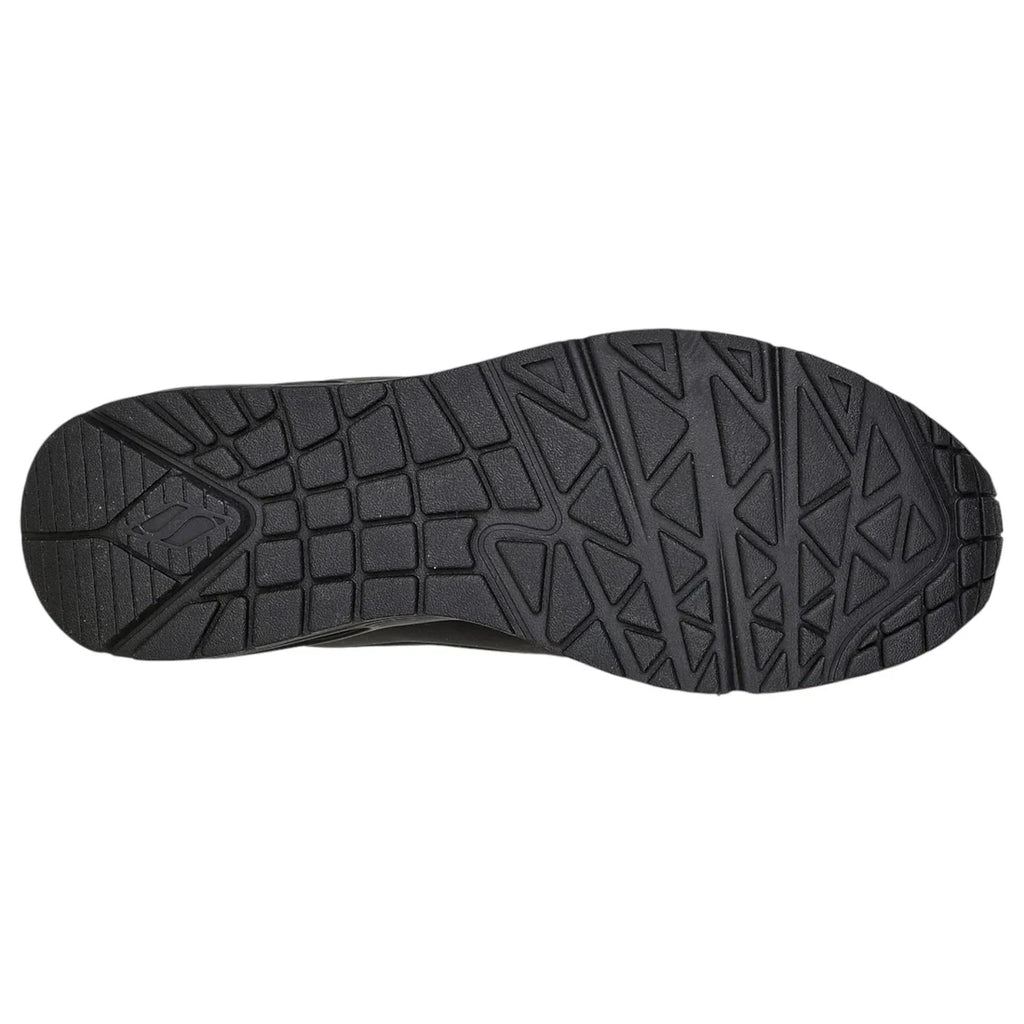 Mens Skechers Uno - Stand On Air Shoes Black/Black